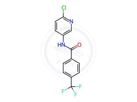 Chemical structure of N-(6-Chloropyridin-3-yl)-4-(trifluoromethyl)benzamide