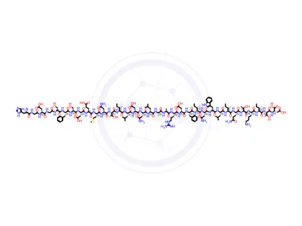 Chemical structure of Teduglutide