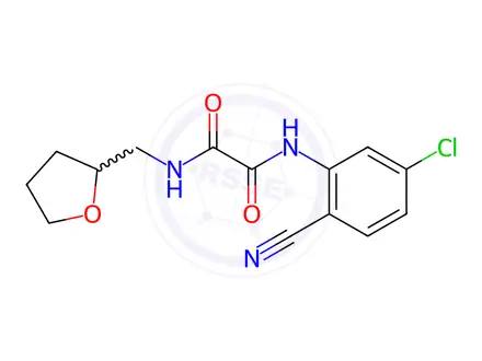 Chemical structure of N1-(5-Chloro-2-cyanophenyl)-N2-((tetrahydrofuran-2-yl)methyl)oxalamide