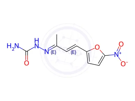 Chemical structure of 3-(5-Nitrofuran-2-yl)-2-methylacrylaldehyde semicarbazone