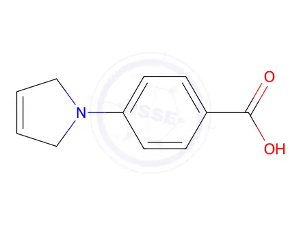Chemical structure of 4-(2,5-dihydro-1H-pyrrol-1-yl)benzoic acid