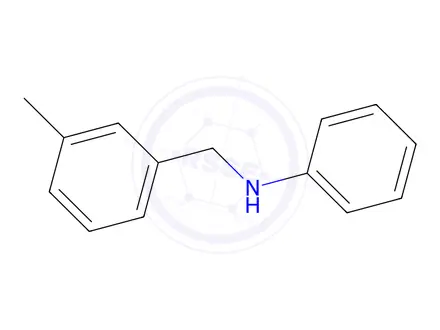 Chemical structure of N-[(3-Methylphenyl)methyl]aniline