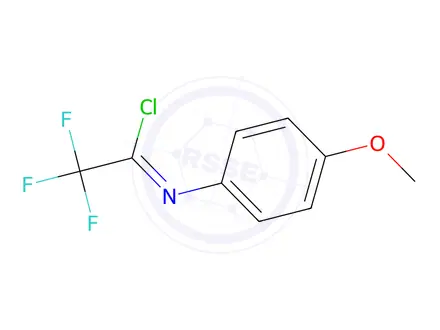Chemical structure of N-(4-Methoxyphenyl)trifluoroacetimidoyl Chloride
