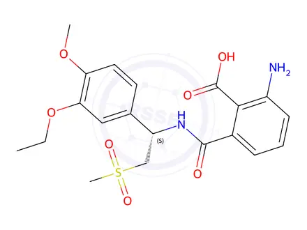 Chemical structure of Apremilast impurity 90