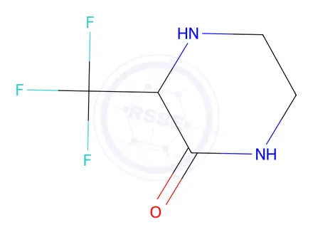 Chemical structure of 3-(Trifluoromethyl)piperazin-2-one