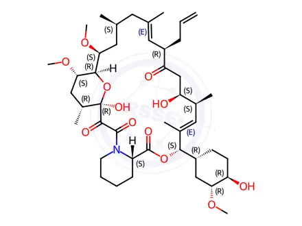 Chemical structure of (E/Z)-FK-506 26,28-Allylic Ester Rearrangement Impurity