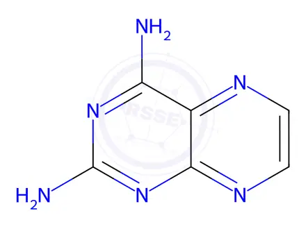 Chemical structure of 2,4-Diaminopteridine