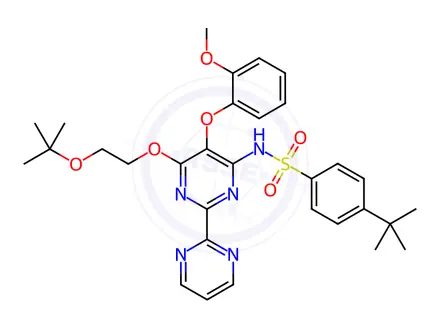 Chemical structure of Bosentan tert-butyl ether