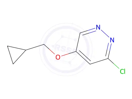 Chemical structure of 3-chloro-5-(cyclopropylmethoxy)pyridazine
