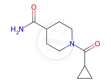 Chemical structure of 1-(Cyclopropylcarbonyl)-4-piperidinecarboxamide