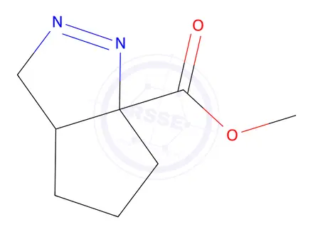 Chemical structure of 6a(3H)-Cyclopentapyrazolecarboxylicacid,3a,4,5,6-tetrahydro-,methylester(9CI)