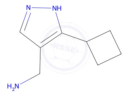Chemical structure of (5-cyclobutyl-1h-pyrazol-4-yl)methanamine