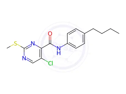 Chemical structure of N-(4-Butylphenyl)-5-chloro-2-(methylthio)pyrimidine-4-carboxamide