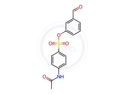 Chemical structure of 3-Formylphenyl 4-acetamidobenzenesulfonate
