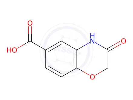 Chemical structure of 3-Oxo-3,4-dihydro-2H-benzo[b][1,4]oxazine-6-carboxylic Acid