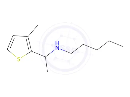 Chemical structure of n-(1-(3-Methylthiophen-2-yl)ethyl)pentan-1-amine