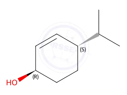 Chemical structure of (1R,4S)-4-Isopropyl-2-cyclohexen-1-ol