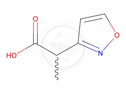 Chemical structure of 2-(1,2-oxazol-3-yl)propanoic acid