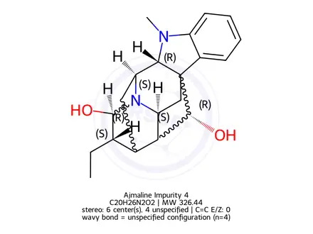Chemical structure of Ajmaline Impurity 4