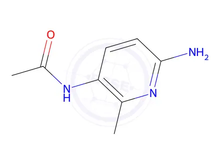 Chemical structure of Acetamide, N-(6-amino-2-methyl-3-pyridinyl)-