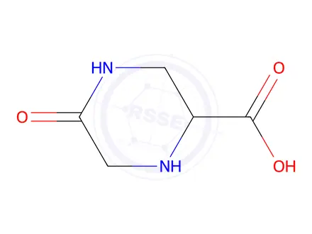 Chemical structure of 5-Oxopiperazine-2-carboxylic Acid