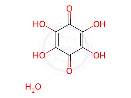 Chemical structure of Tetrahydroxyquinone Hydrate
