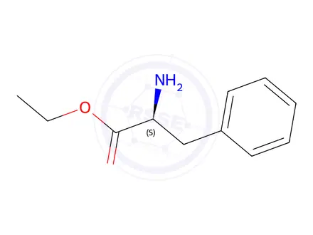 Chemical structure of (S)-Ethyl 2-amino-3-phenylpropanoate