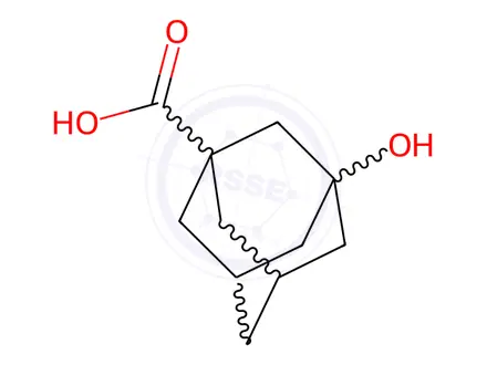 Chemical structure of 1-Carboxy-3-adamantanol