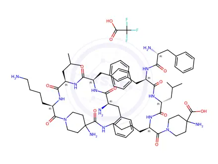 Chemical structure of Difelikefalin Impurity 31 Trifluoroacetic acid