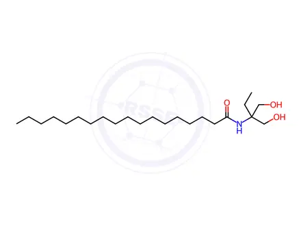 Chemical structure of N-[1,1-bis(hydroxymethyl)propyl]stearamide