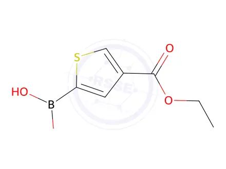 Chemical structure of [4-(Ethoxycarbonyl)thiophen-2-yl]boronic acid
