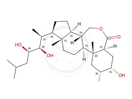 Chemical structure of 28-Nor Brassinolide