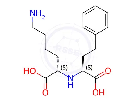 Chemical structure of N2-(S)-1-Carboxy-3-phenylpropyl-L-lysine
