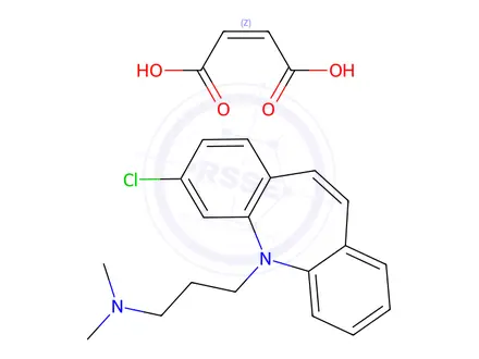 Chemical structure of 3-Chlorobalipramine Maleate