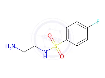 Chemical structure of N-(2-aminoethyl)-4-fluorobenzenesulfonamide