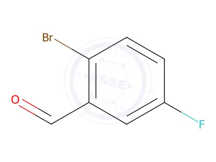 Chemical structure of 2-Bromo-5-fluorobenzaldehyde