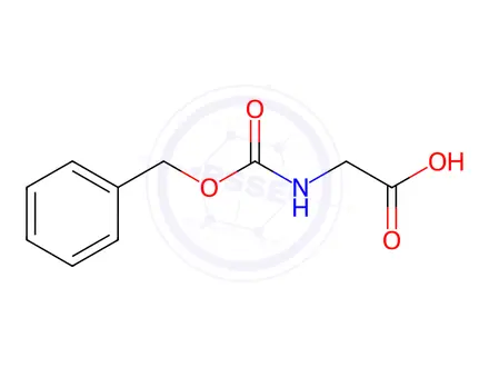Chemical structure of N-Carbobenzoxyglycine
