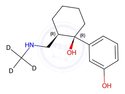 Chemical structure of rac N,O-Didesmethyl Tramadol-d3