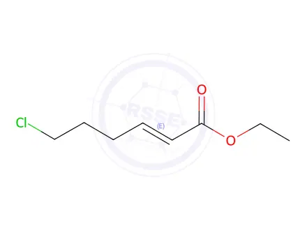 Chemical structure of 6-Chloro-trans-2-hexenoic Acid Ethyl Ester