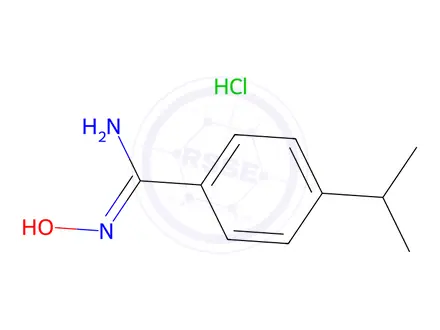 Chemical structure of n'-Hydroxy-4-isopropylbenzimidamide hydrochloride