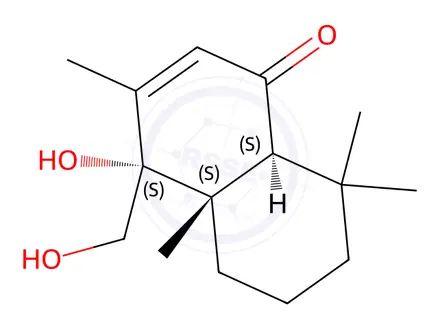 Chemical structure of 9α,11-Dihydroxydrim-7-en-6-one