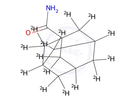 Chemical structure of 1-Adamantanecarboxamide-d15