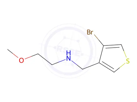Chemical structure of n-((4-Bromothiophen-3-yl)methyl)-2-methoxyethan-1-amine