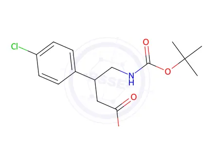 Chemical structure of 4-((tert-Butoxycarbonyl)amino)-3-(4-chlorophenyl)butanoic acid