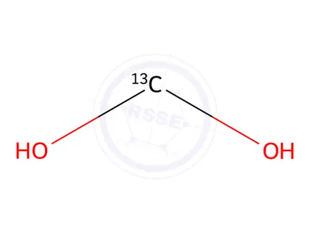 Chemical structure of Paraformaldehyde-13C