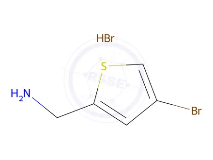 Chemical structure of (4-Bromothiophen-2-yl)methanamine hydrobromide