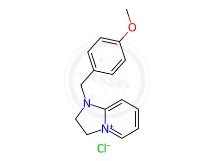 Chemical structure of 1-(4-Methoxybenzyl)-2,3-dihydroimidazo[1,2-a]pyridin-1-ium Chloride
