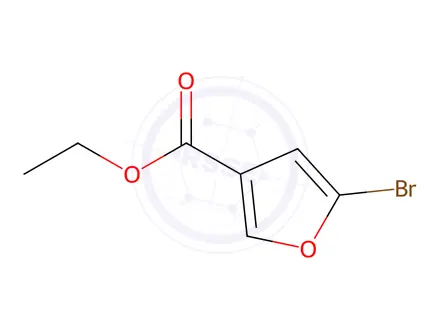 Chemical structure of 2-BROMO-4-FUROIC ACID ETHYL ESTER