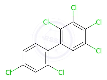 Chemical structure of 2,2',3,4,4',5-Hexachlorobiphenyl