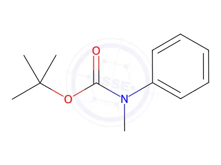 Chemical structure of Carbamic acid, N-methyl-N-phenyl-, 1,1-dimethylethyl ester